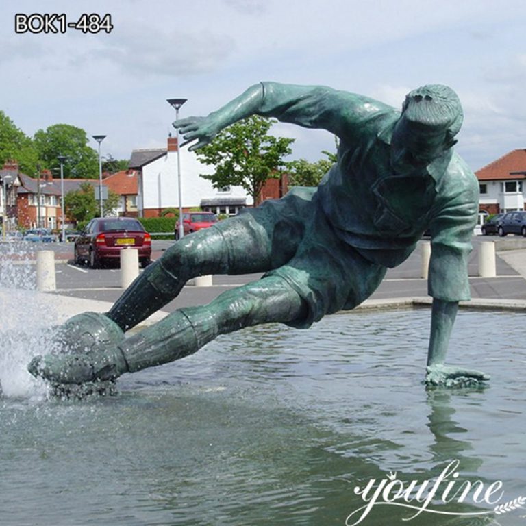 football player sculpture