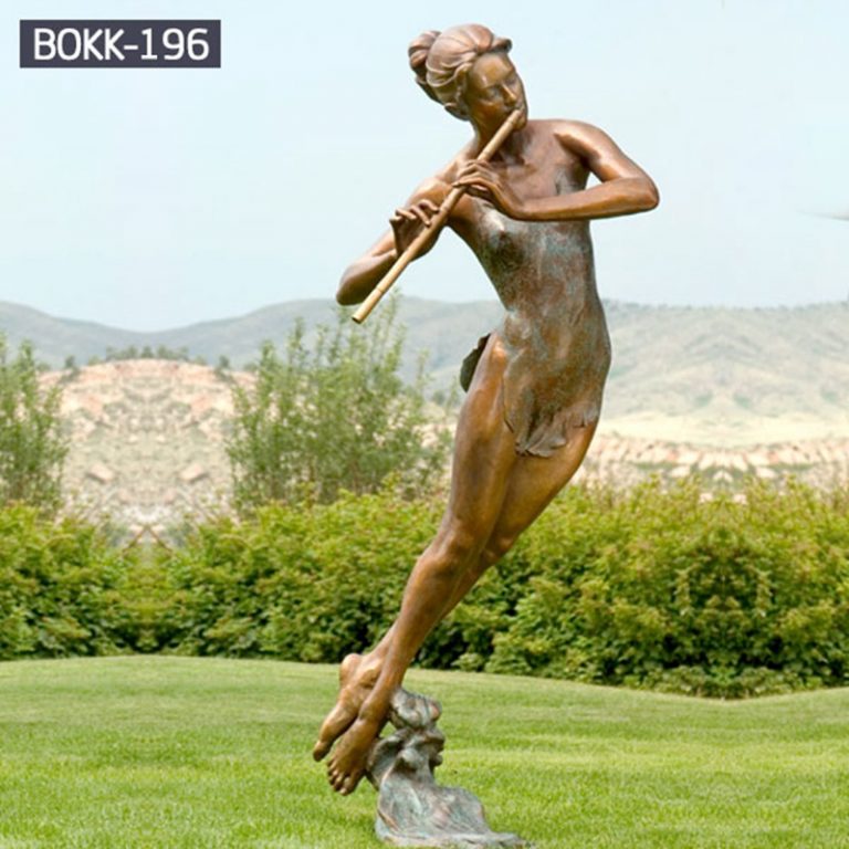 bronze female statue