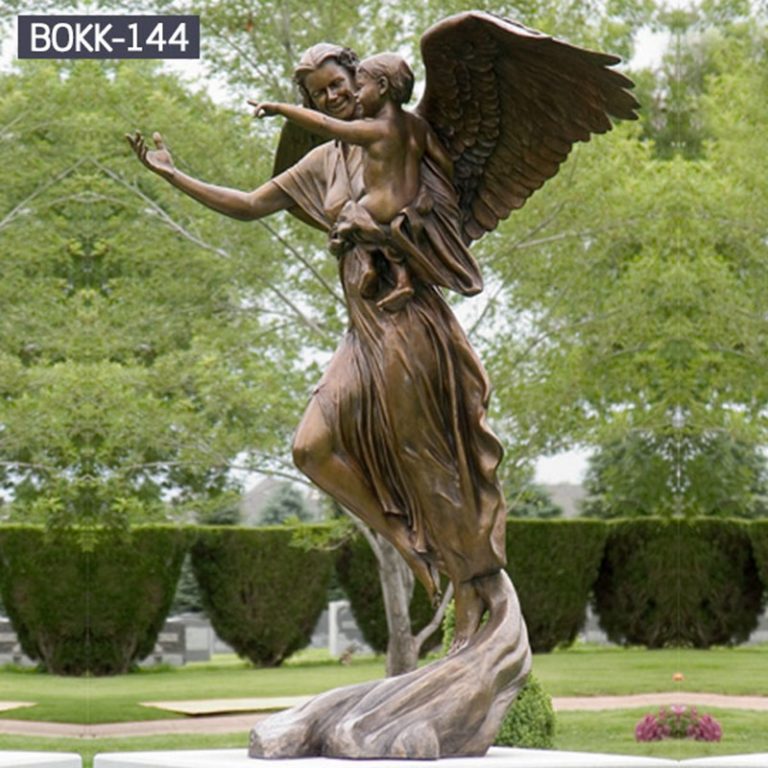 bronze angel statue