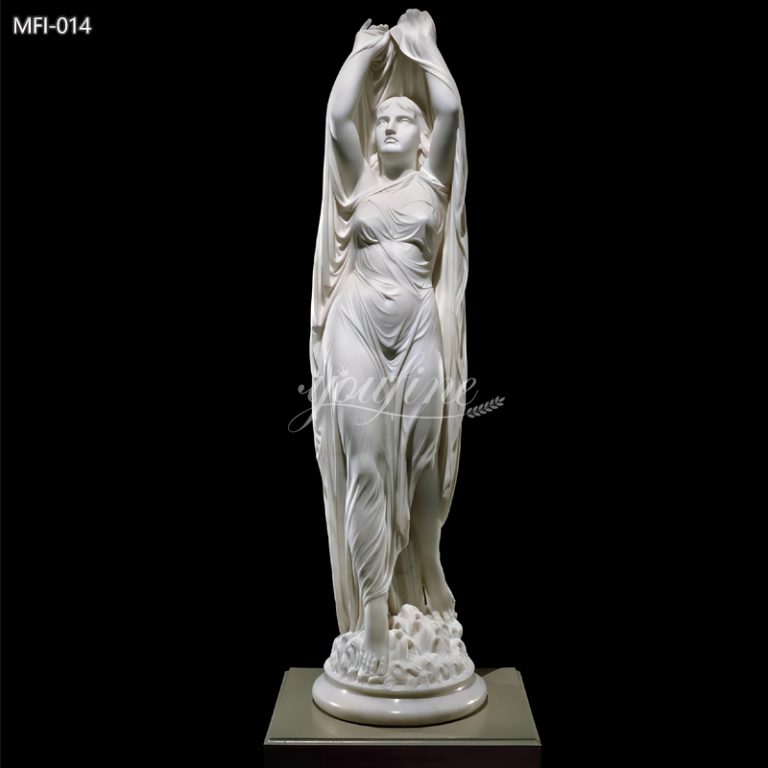 Famous Natural Female Veiled Marble Sculpture