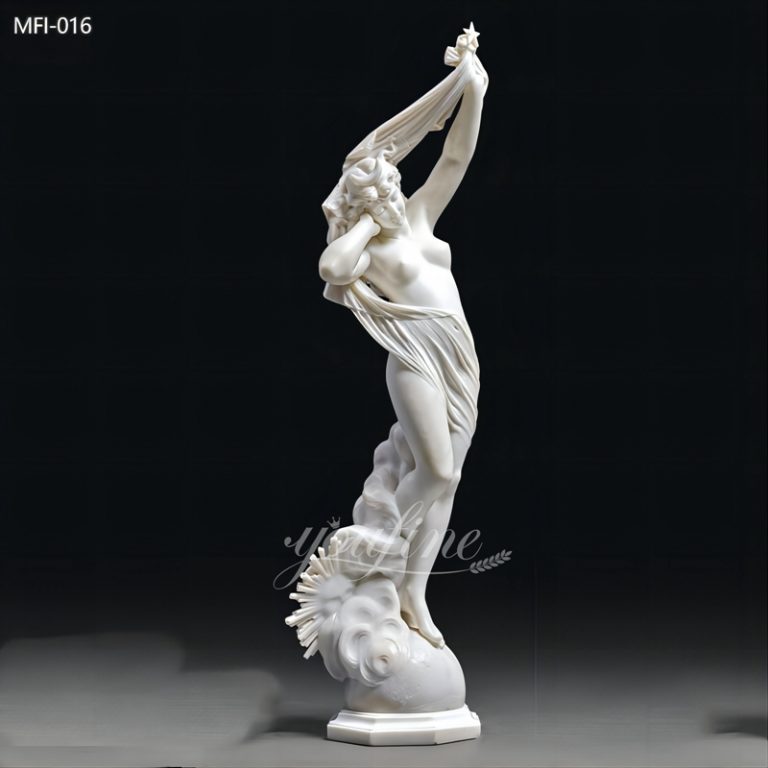 Hand-carved Sexy Nude Female Marble Sculpture