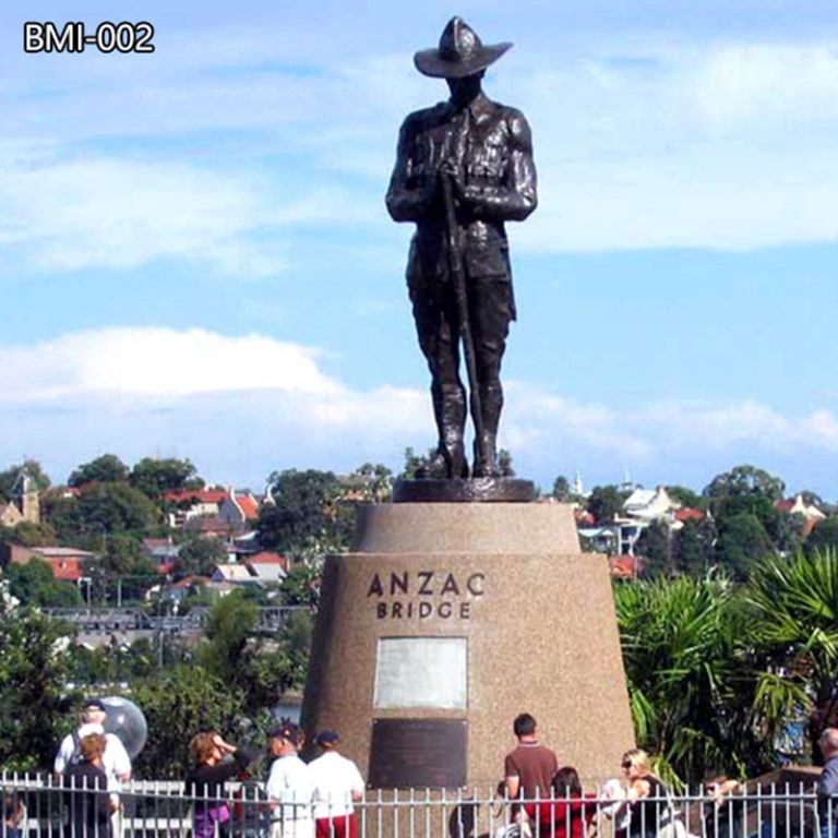 Bronze Anzac Soldier Statue (4)