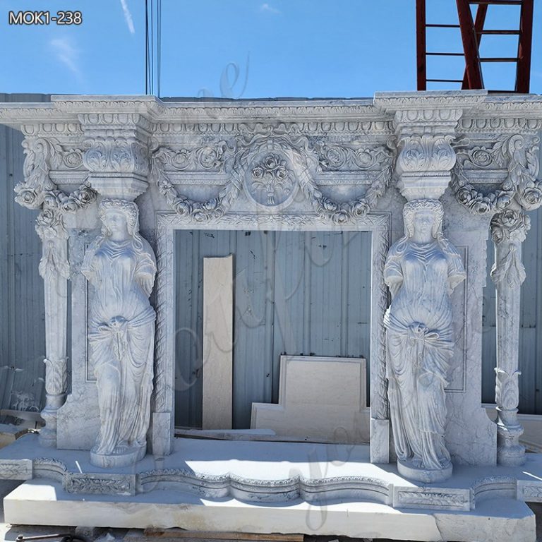 antique marble fireplace (2)