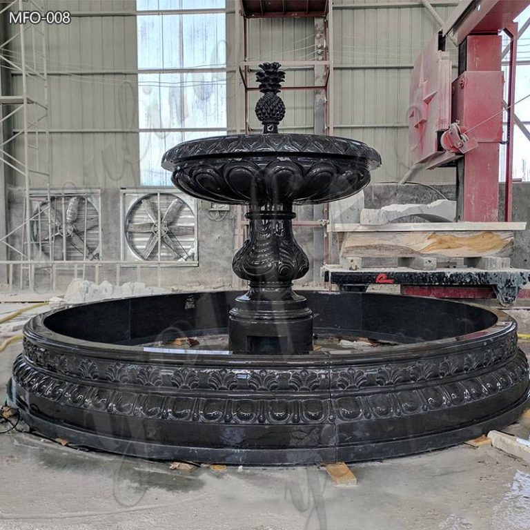 black marble fountain