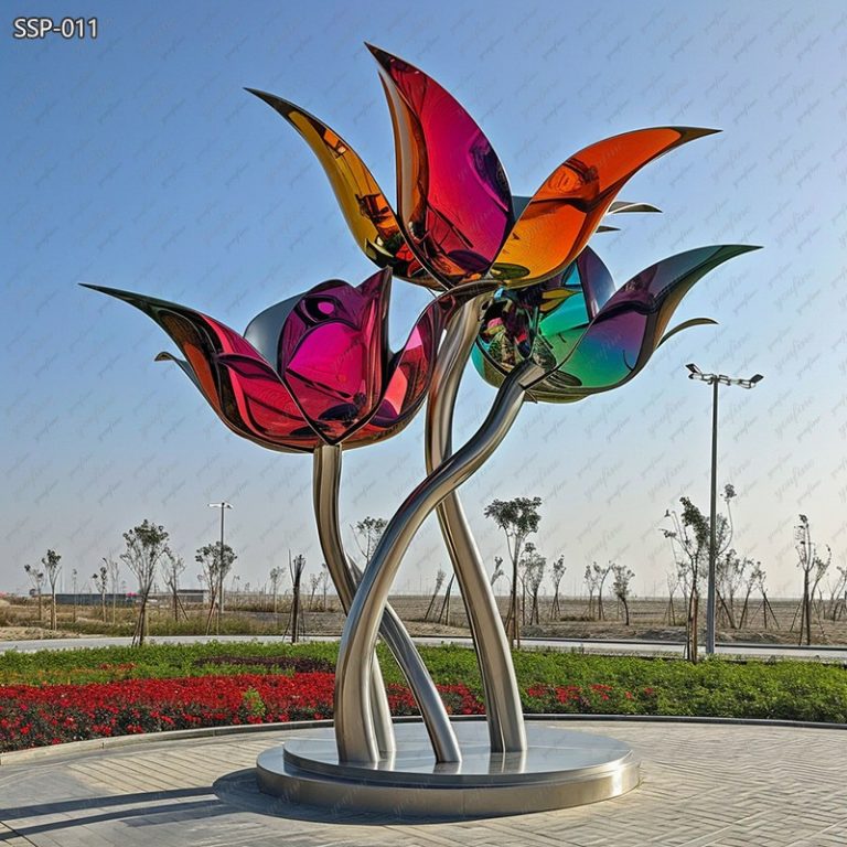 large flower sculpture for sale