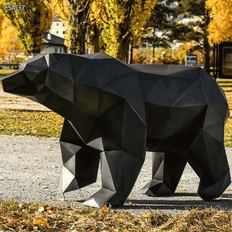 abstract bear statue