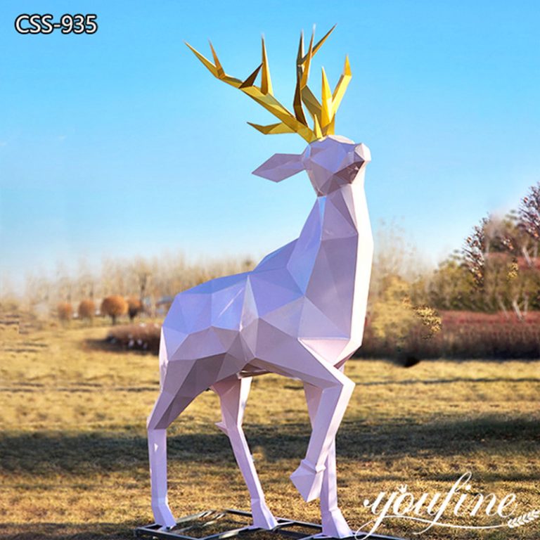 geometric-deer-sculpture